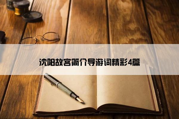 沈阳故宫简介导游词精彩4篇