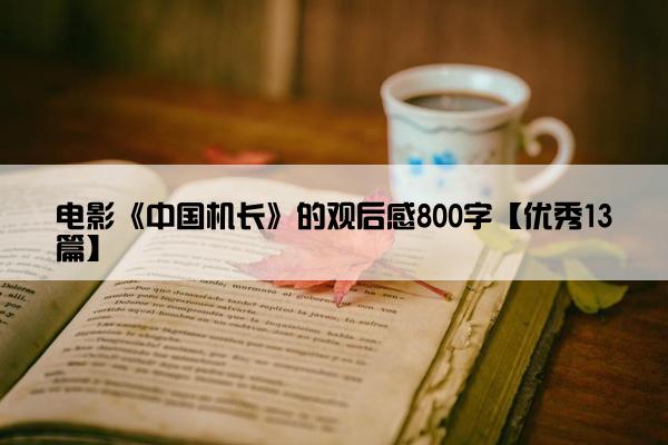 电影《中国机长》的观后感800字【优秀13篇】