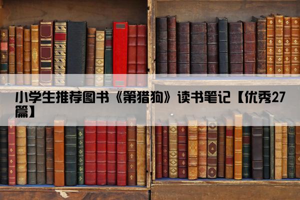 小学生推荐图书《第猎狗》读书笔记【优秀27篇】