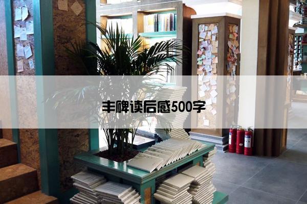 丰碑读后感500字