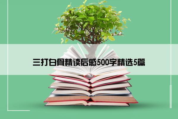三打白骨精读后感500字精选5篇