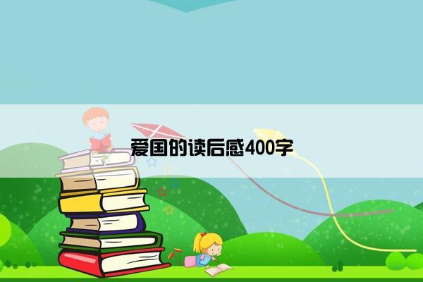 爱国的读后感400字