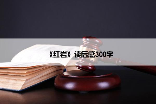《红岩》读后感300字
