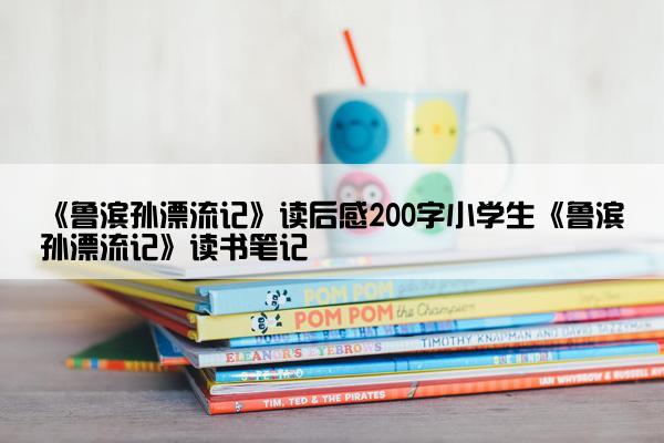 《鲁滨孙漂流记》读后感200字小学生《鲁滨孙漂流记》读书笔记