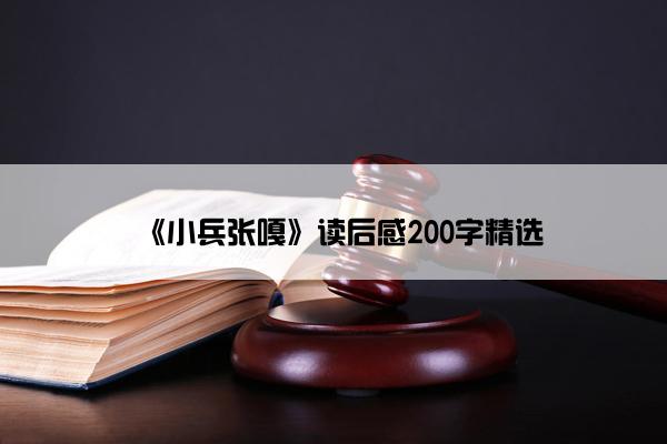 《小兵张嘎》读后感200字精选