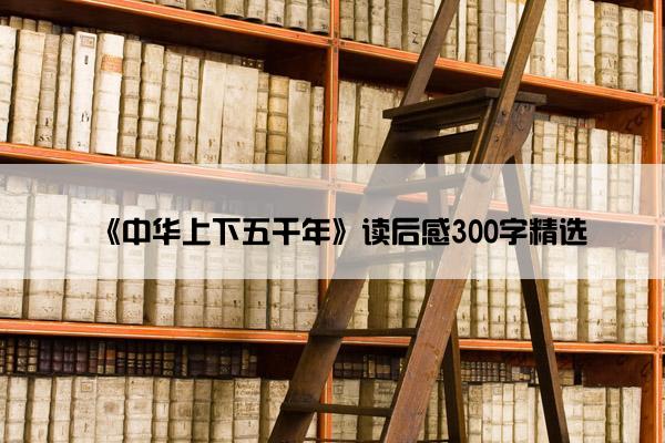 《中华上下五千年》读后感300字精选