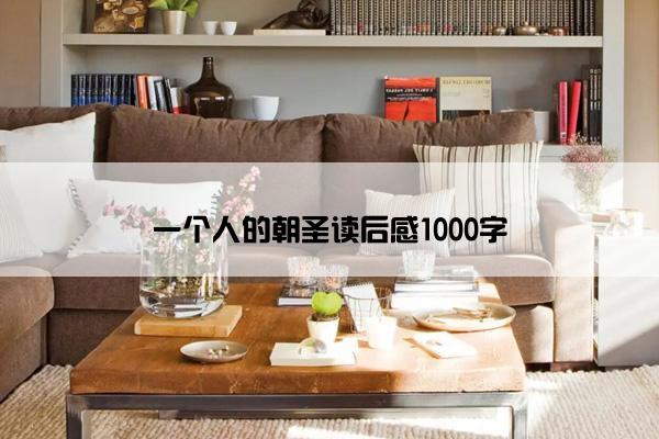 一个人的朝圣读后感1000字