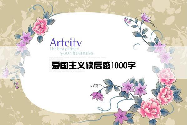 爱国主义读后感1000字