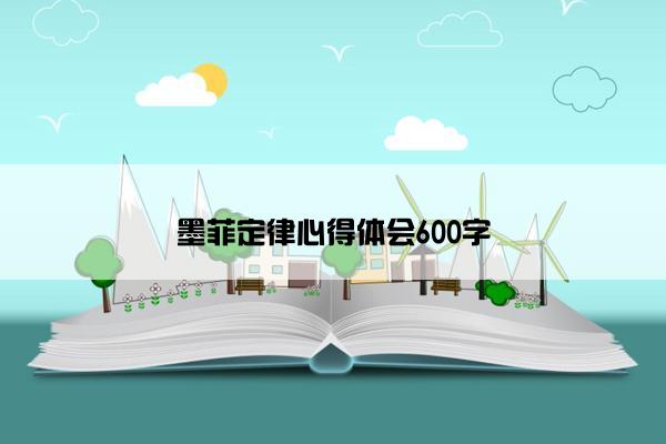 墨菲定律心得体会600字