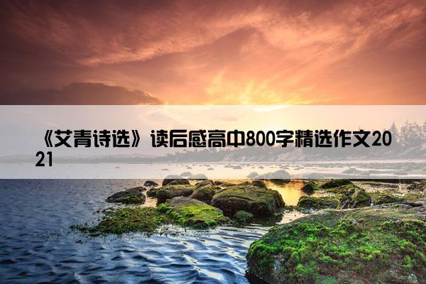 《艾青诗选》读后感高中800字精选作文2021