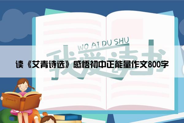 读《艾青诗选》感悟初中正能量作文800字