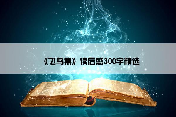 《飞鸟集》读后感300字精选