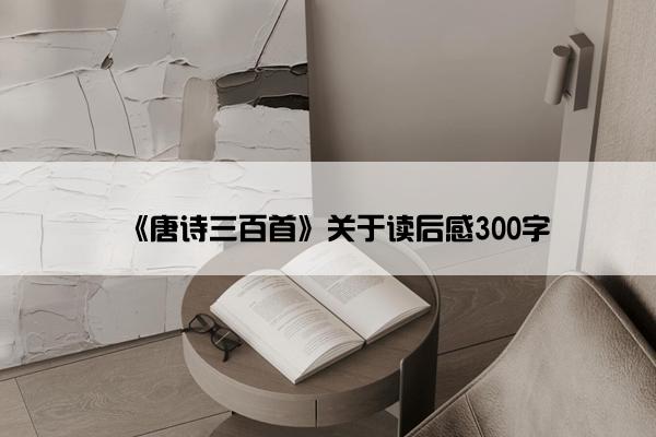 《唐诗三百首》关于读后感300字