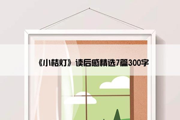 《小桔灯》读后感精选7篇300字