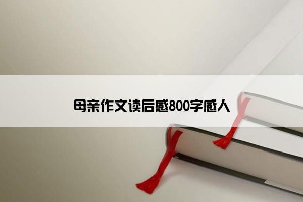 母亲作文读后感800字感人