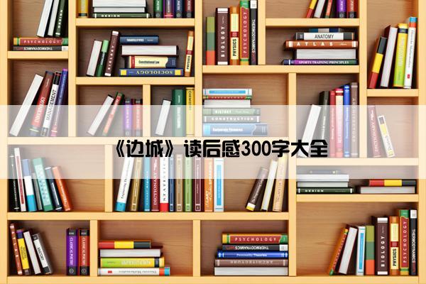 《边城》读后感300字大全