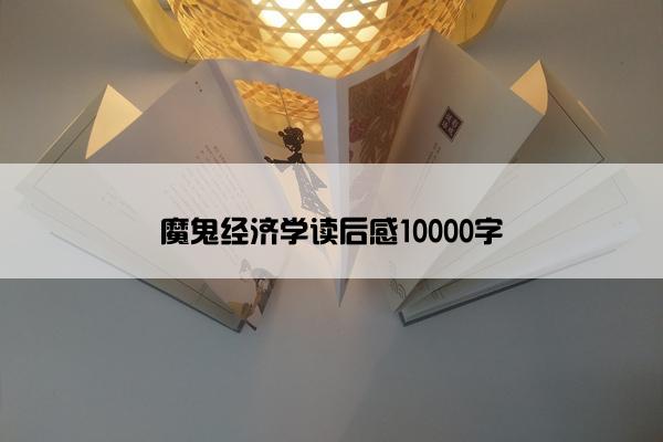 魔鬼经济学读后感10000字