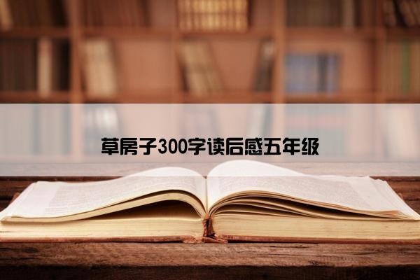 草房子300字读后感五年级