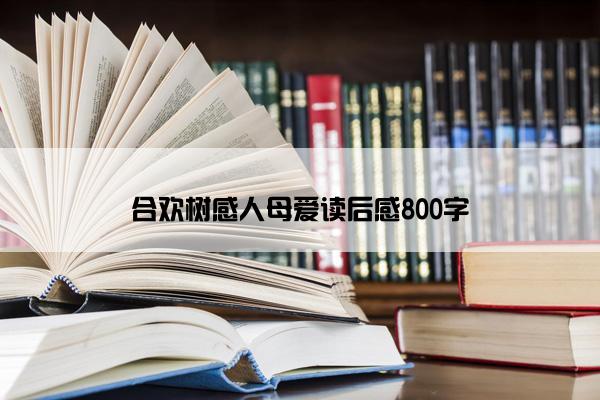 合欢树感人母爱读后感800字