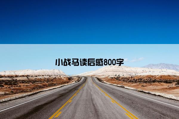 小战马读后感800字