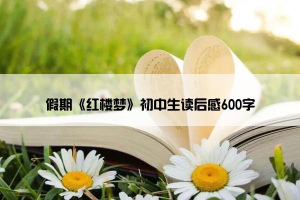 假期《红楼梦》初中生读后感600字