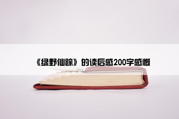 《绿野仙踪》的读后感200字感慨