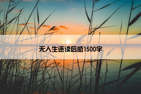 无人生还读后感1500字