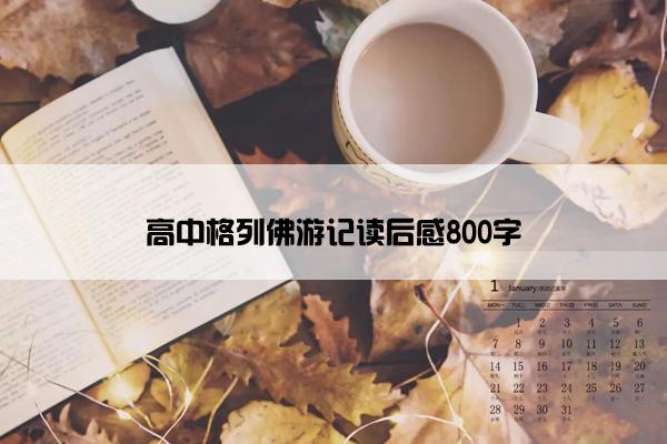 高中格列佛游记读后感800字