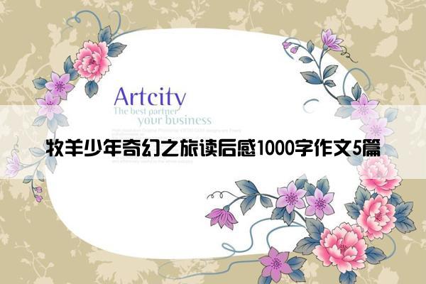 牧羊少年奇幻之旅读后感1000字作文5篇