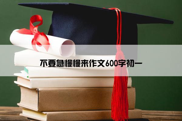 不要急慢慢来作文600字初一