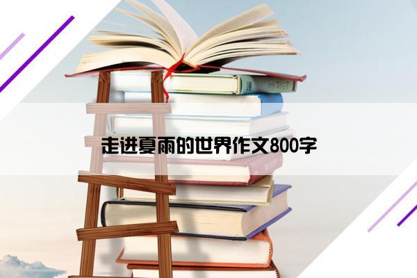 走进夏雨的世界作文800字