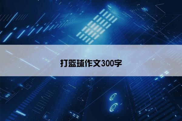 打篮球作文300字