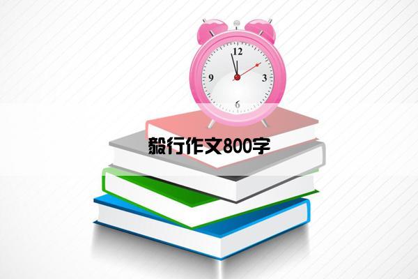 毅行作文800字