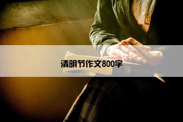 清明节作文800字