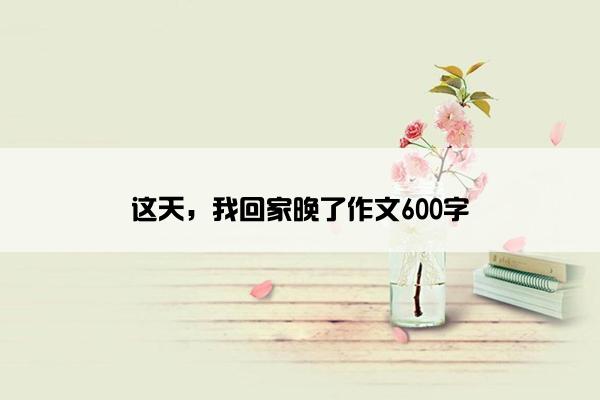 这天，我回家晚了作文600字