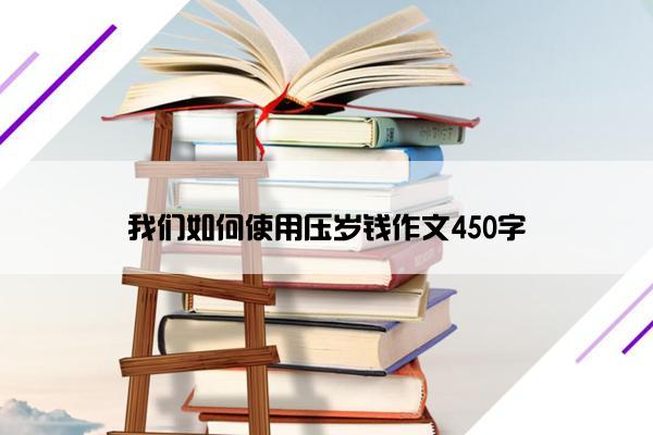 我们如何使用压岁钱作文450字