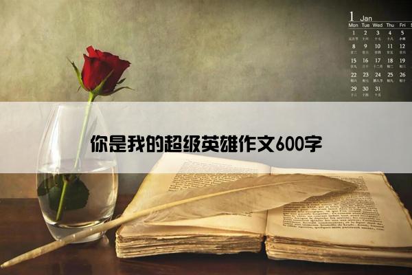 你是我的超级英雄作文600字