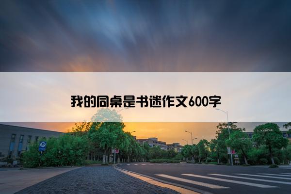 我的同桌是书迷作文600字