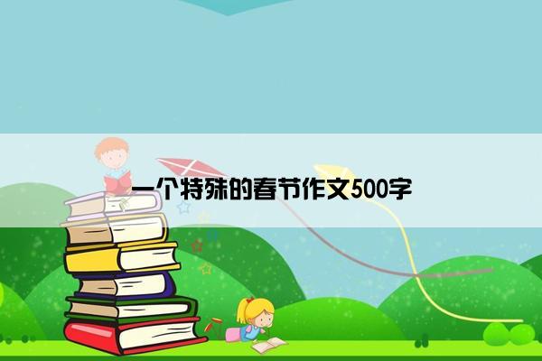 一个特殊的春节作文500字