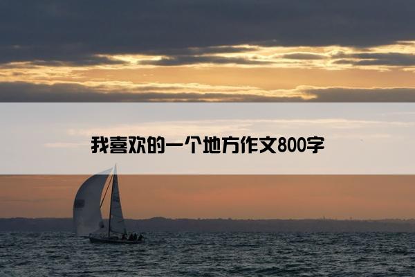 我喜欢的一个地方作文800字