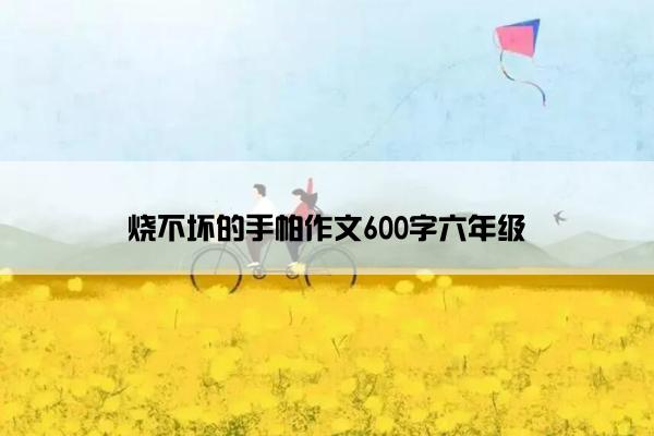 烧不坏的手帕作文600字六年级