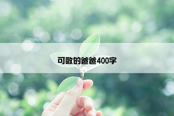可敬的爸爸400字
