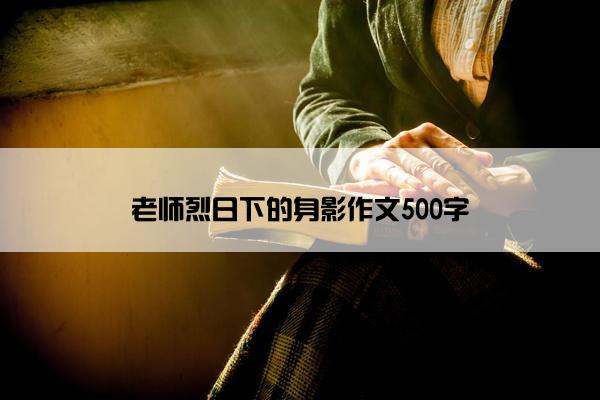 老师烈日下的身影作文500字