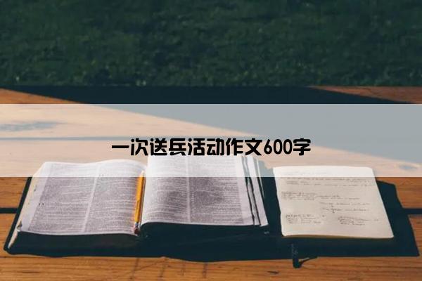 一次送兵活动作文600字