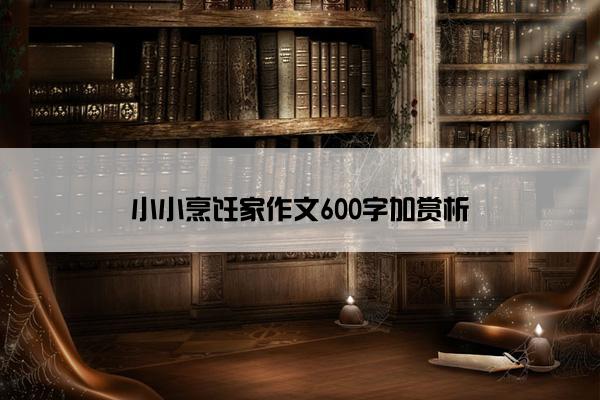 小小烹饪家作文600字加赏析