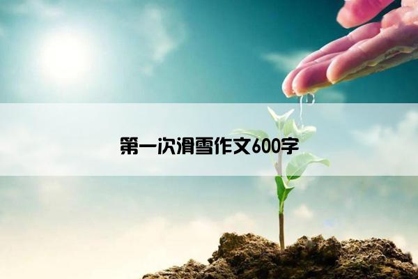 第一次滑雪作文600字