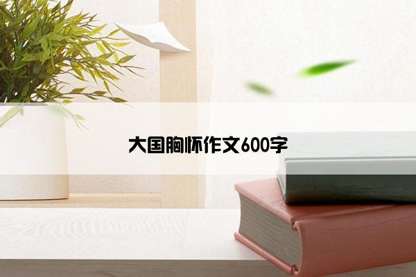 大国胸怀作文600字