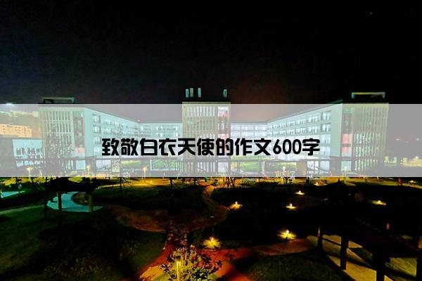 致敬白衣天使的作文600字