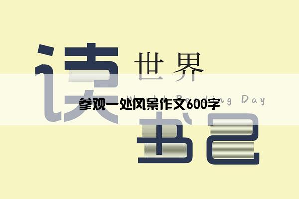 参观一处风景作文600字