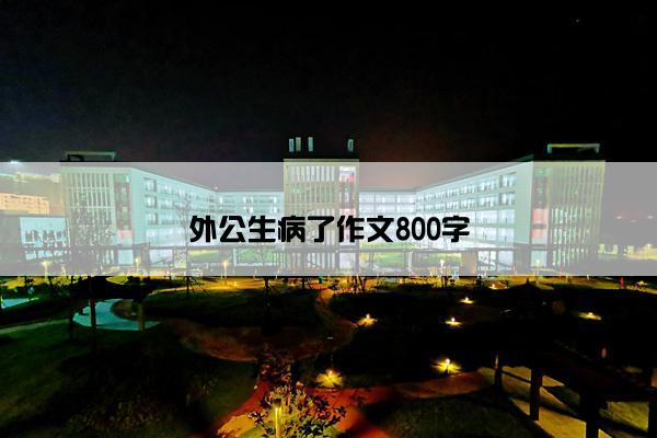 外公生病了作文800字